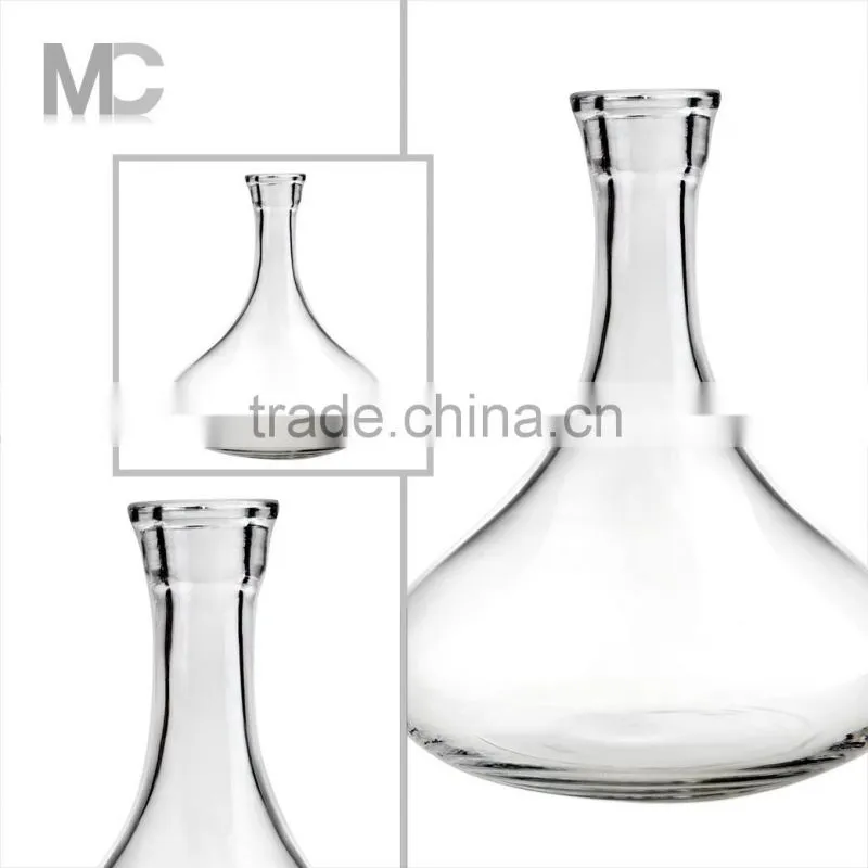 Wholesale Hand Blown Clear Single Glass Wine Decanters