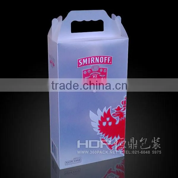 custom clear wine glass box with printing,blister