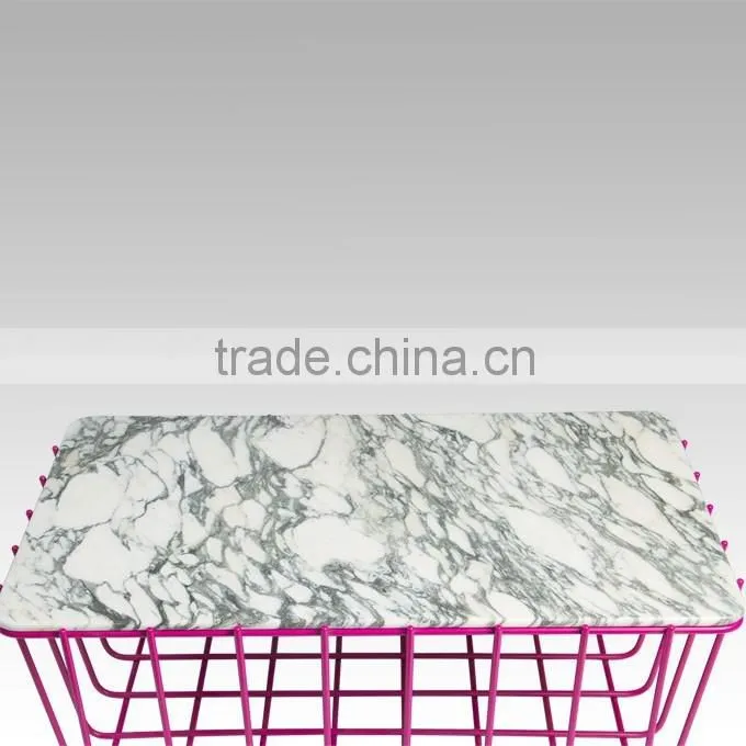 2016 new design furniture round marble coffee table top for sale