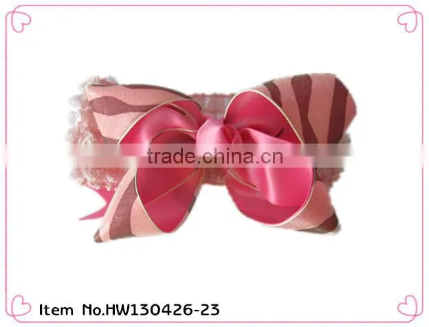 2014 kids hair accessories stretch elastic headband