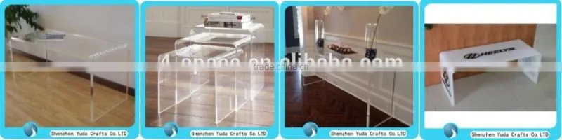 Wholesale Price Clear Perspex End Table Sofa Table Acrylic Waterfall Table