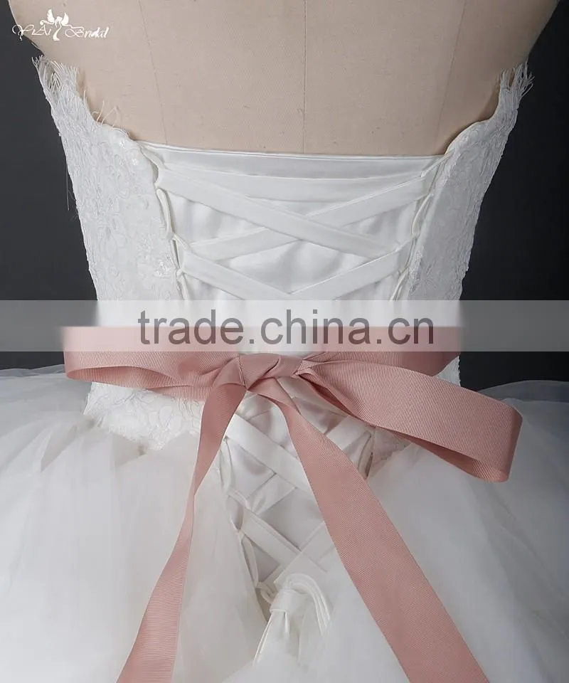 RSW913 Tulle Ruffle Skirt Vintage Lace Alibaba Express Wedding Dress Bridal Ball Gown