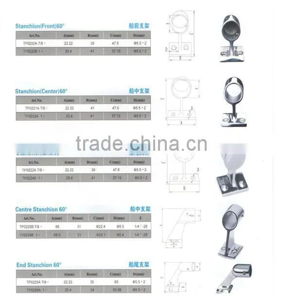 Tuopu stainless steel boat rail fitting hinge,ship rail fittings hinge for sale