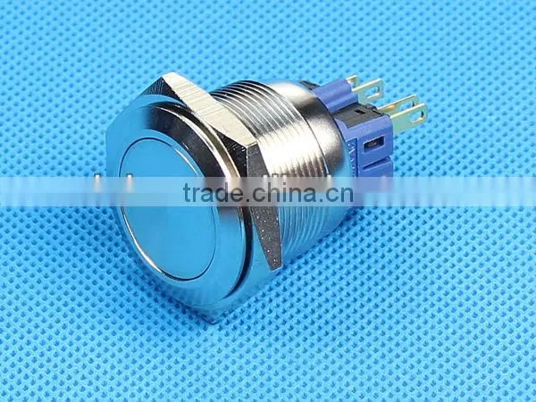 22mm latching stainless steel electric switches