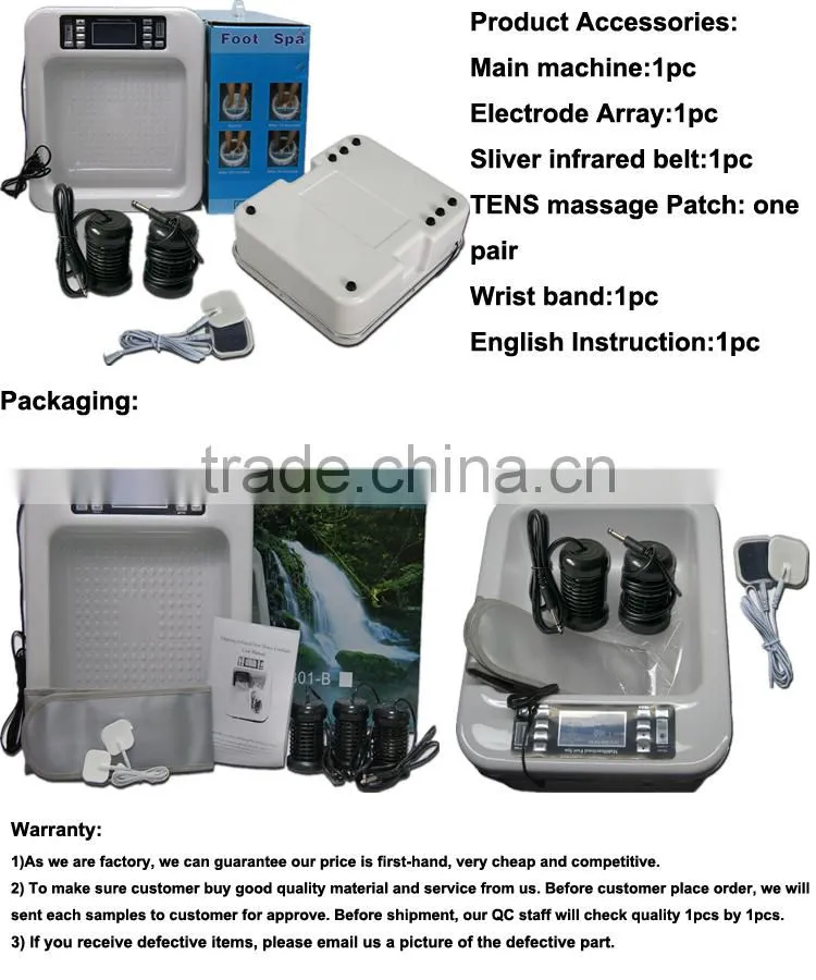 foot basin / ionic body cleanse detox foot spa machine