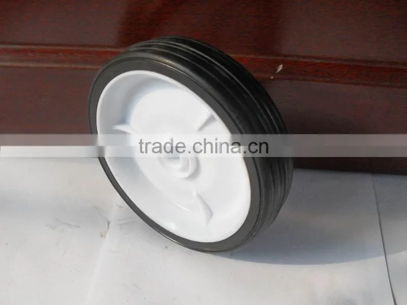 solid rubber wheel for small wood wagon