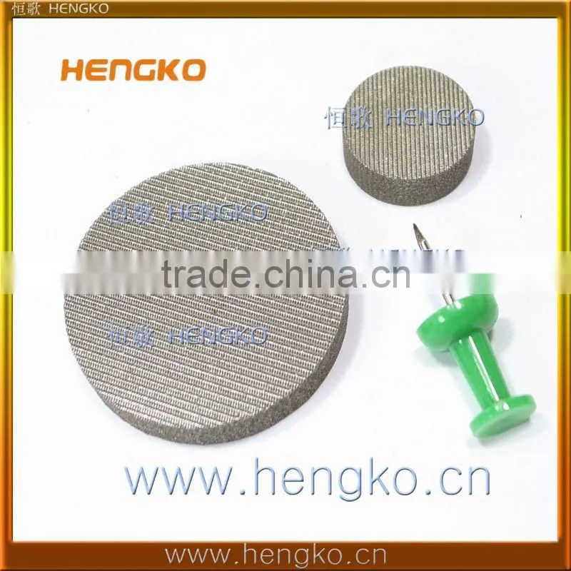 Microns Sintered Porous Brass Bronze 316L Stainless Steel Disk Filter
