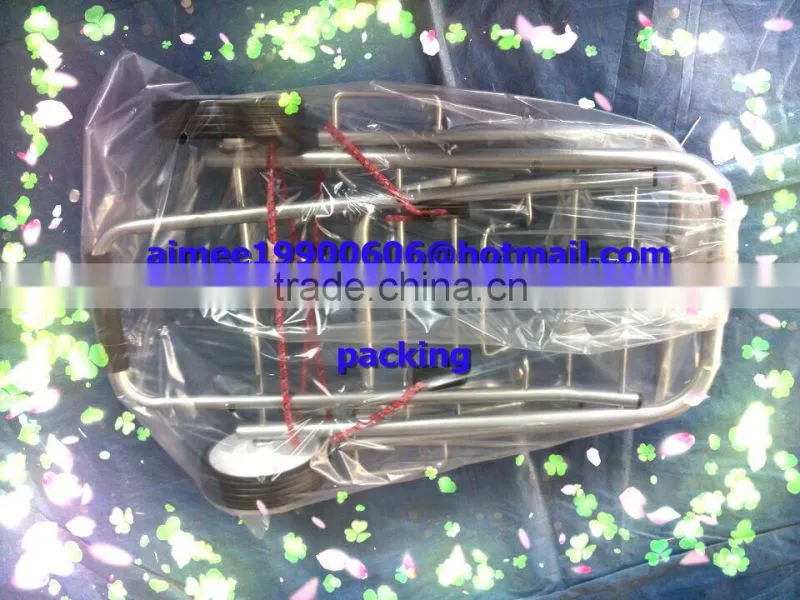 stainless hand luggage trolley
