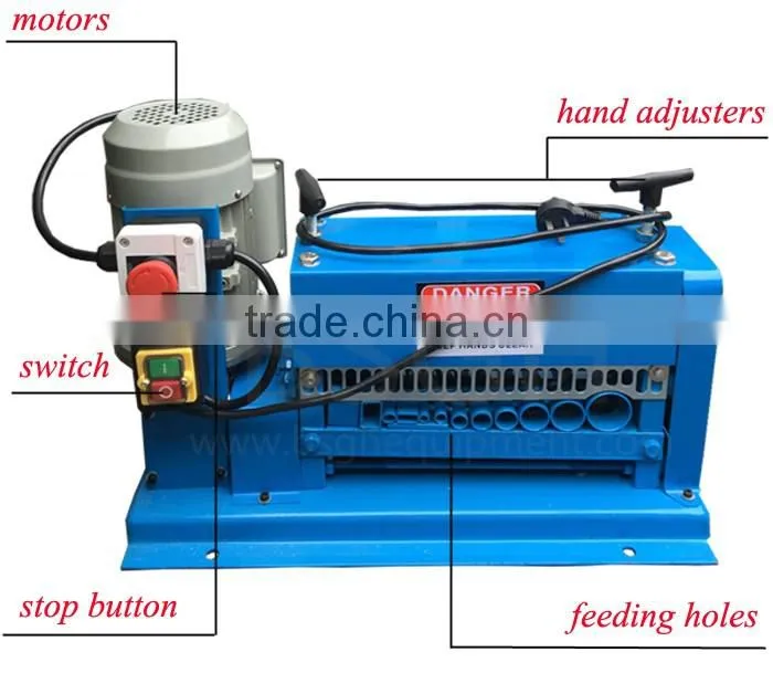 copper wire stripping machine fiber optic cable blowing machine BS-015M BSGH wire peeling machine