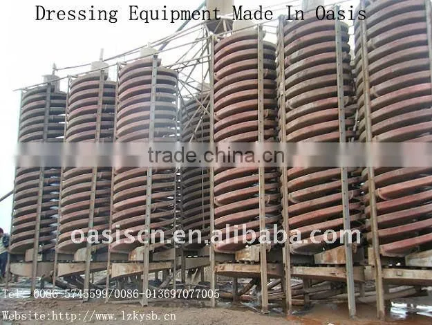 mineral spiral sluice concentrator