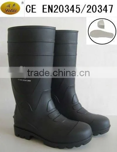 safety pvc boots EN ISO 20345 S5 steel toe insert safety boots