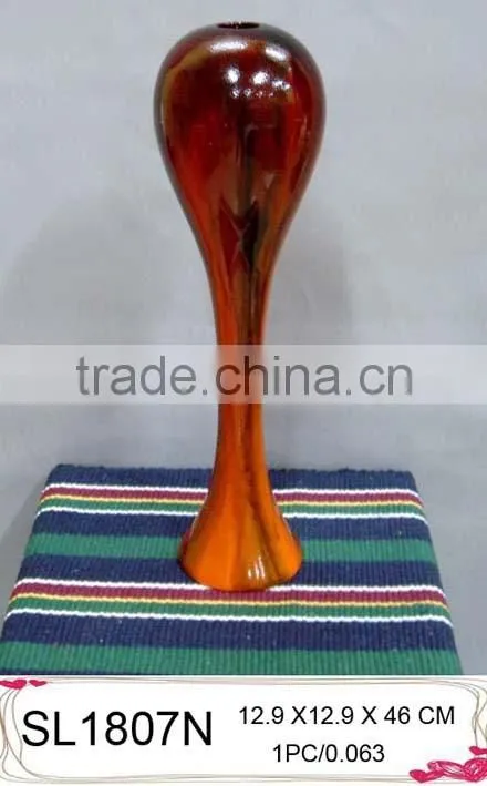 2015 fashion design fiberglass paint tall flower vase for sale