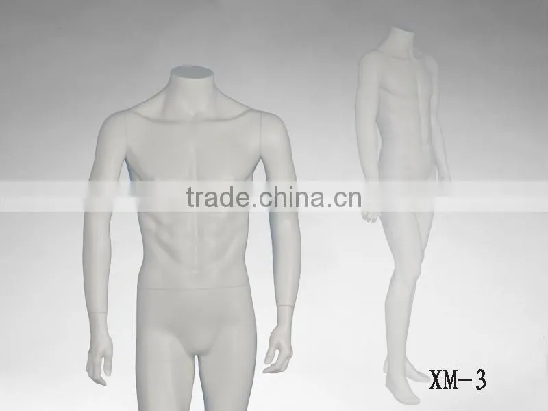 headless movable garment display male mannequin for sale