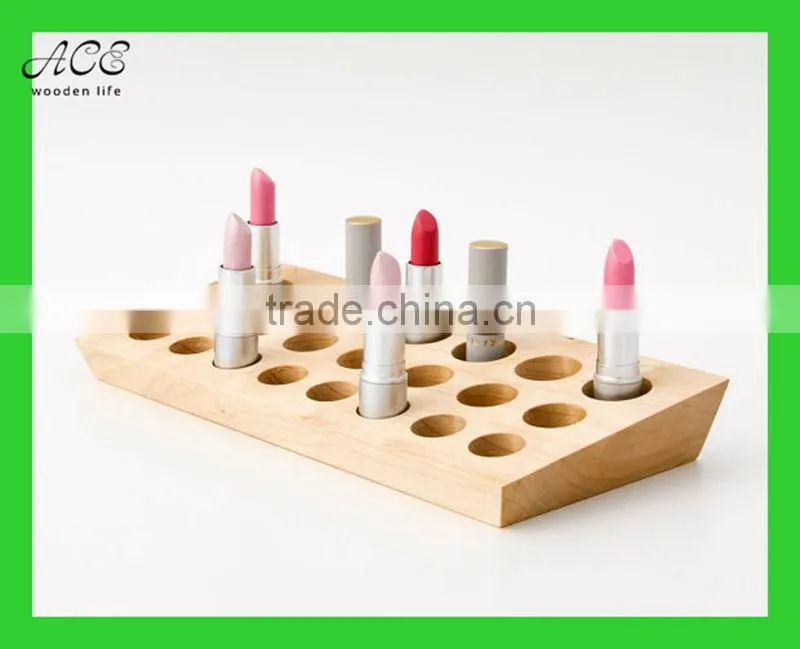 custom wooden lipstick holder