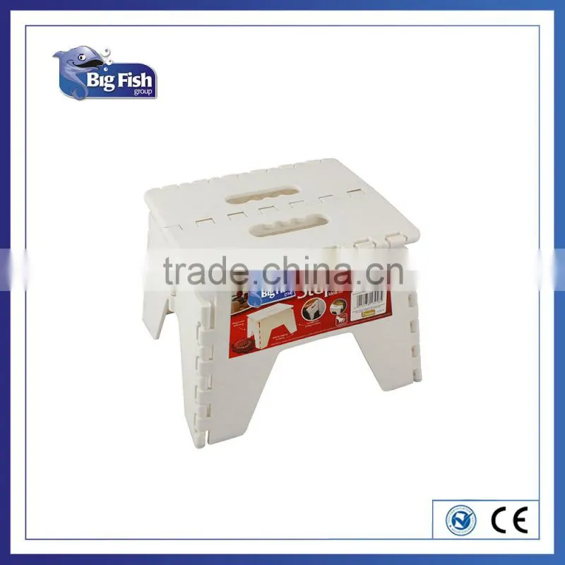 Plastic fold away compact step stool/portable folding step stool