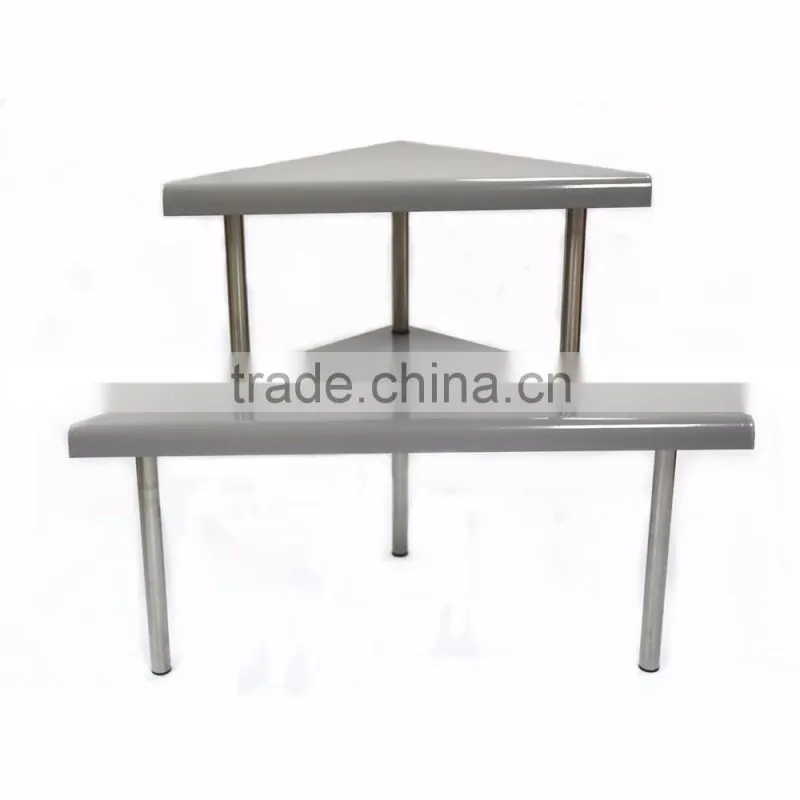 2 Tiers Rectangle Metal Sauce Bottle Storage Kitchen Shelf
