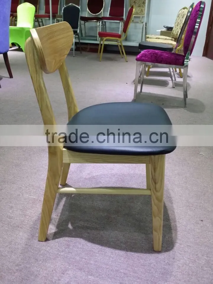 Promotion wood new design cafe chair