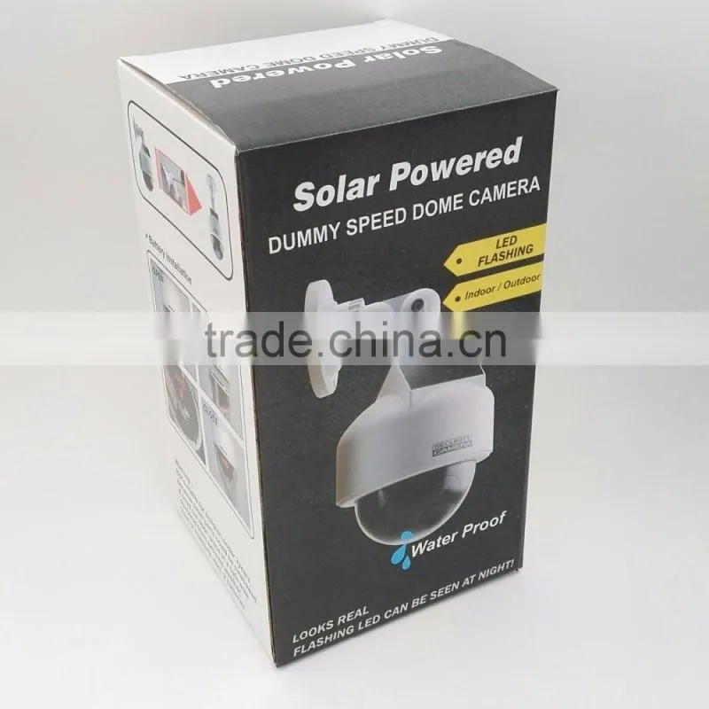 Factory Cheap Fake Dome Camera, Realastic Looking Waterproof Solar CCTV Security Camera, Dummy Speed Security Camera For Sale
