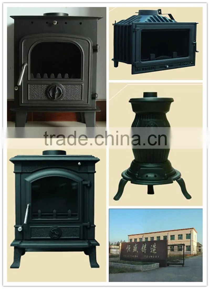 Best quality antique indoor cast iron wood burning stove