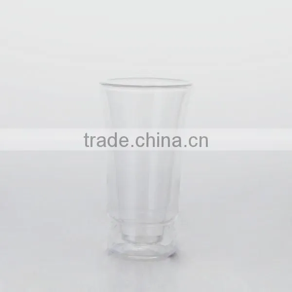 wholesale 3.3oz heat resistance double wall cordial shot glass