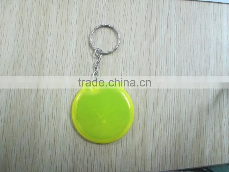 custom printing softsoft PVC reflector keychain