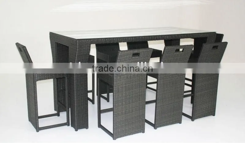 Outdoor furniture rattan bar set T149