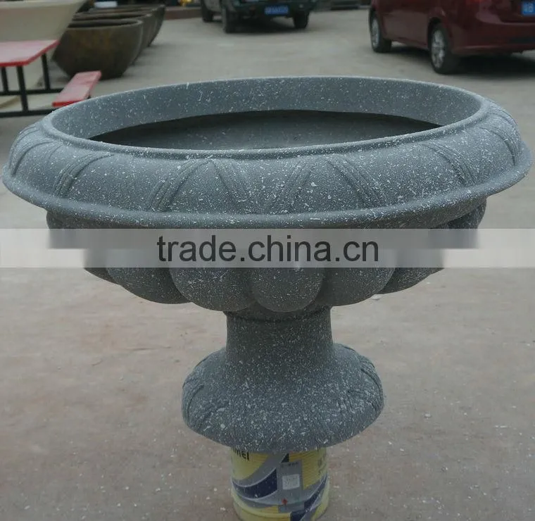 Fiberglass planter flowerpot