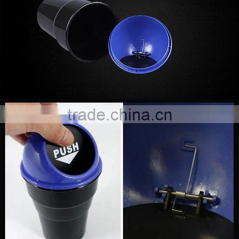 Car Trash Mini Cup Box Can Car Garbage Bin Dust Rubbish Box Car Car Trash Garbage Can Wastebin A0268