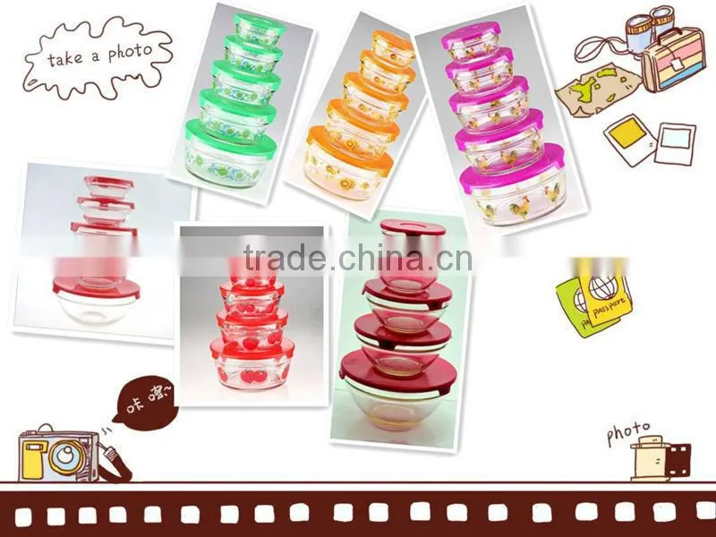 Glass Bowl Set for Food Storage