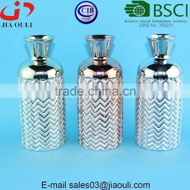 Plating ceramic Decorative vases gold home decoration