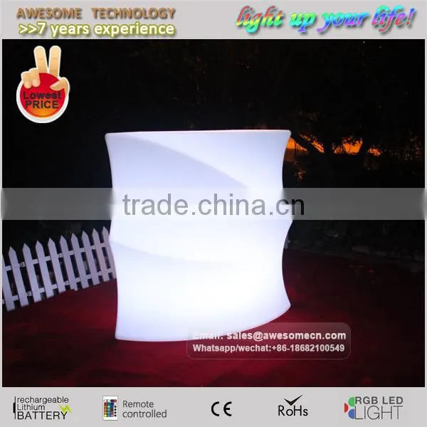 plastic material colourful LED furniture for nightclub / nightclue brothel furniture with led lights