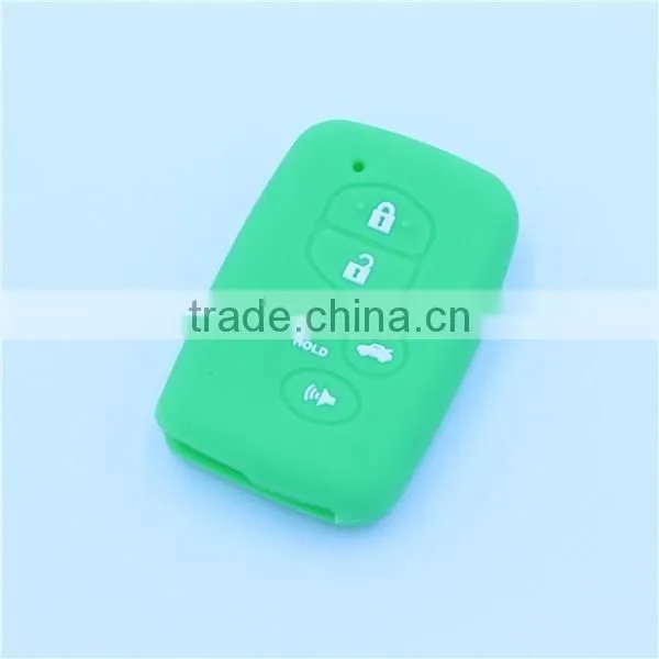 Silicone rubber key shell, key bag for toyota 5 buttons with hold buttons key bags