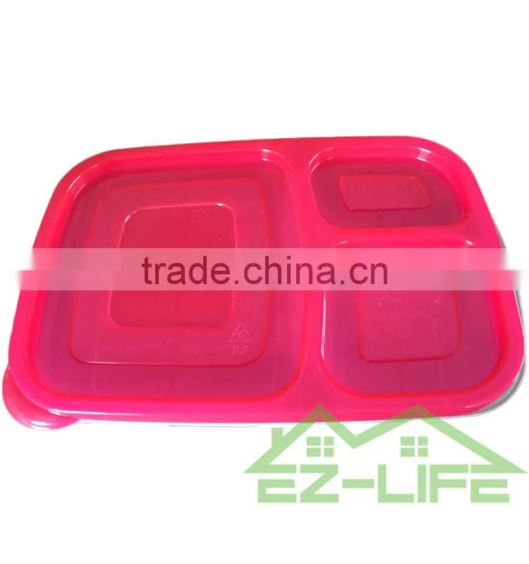 Best plastic disposable compartment cleakproof heap Plastic Lunch Box with lock