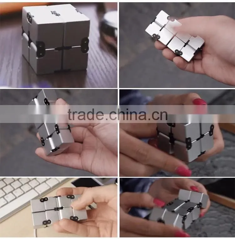 Newest Anti-Stress Magic Fidget toy Infinity Cube Fidget Desk Toys infinity cube metal