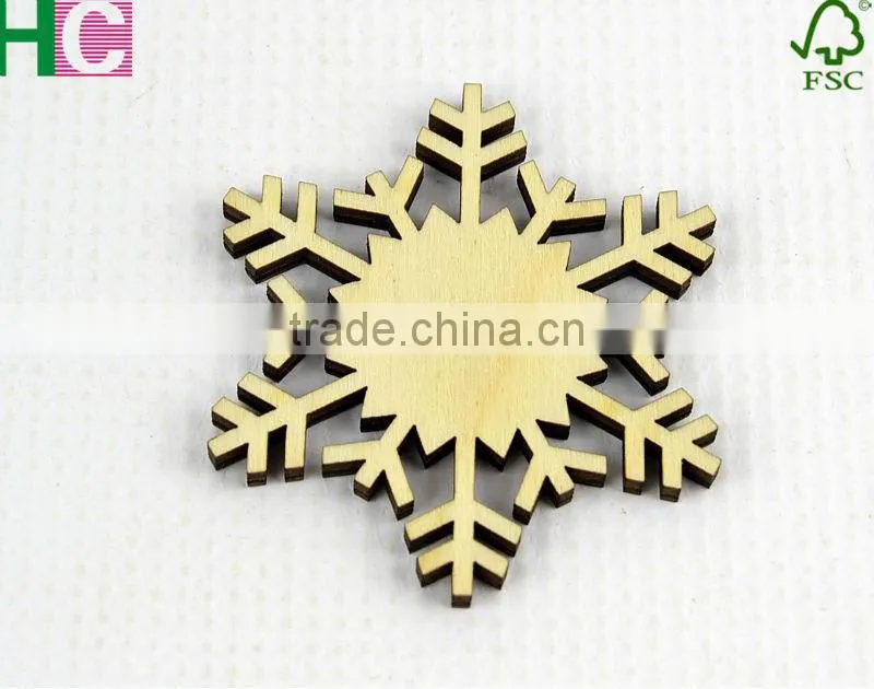 wood snow slices for Christmas tree decoration