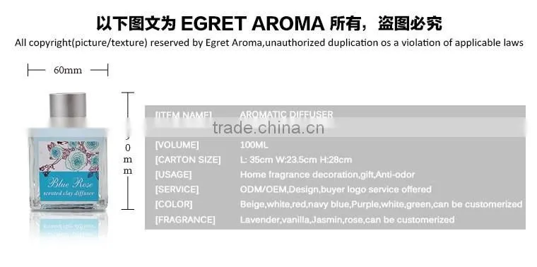 promotion & home fragrnaces 100ml ceramic flower air diffuser Wholesale