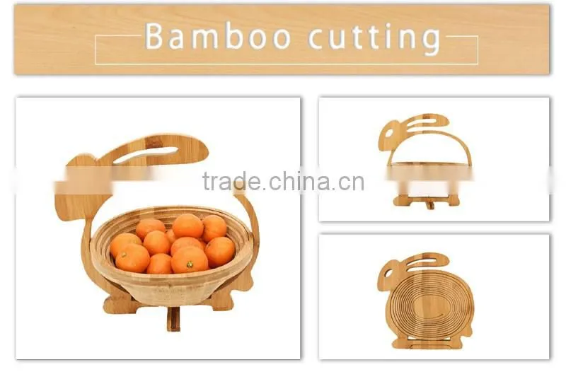 Aonong All-Natural Bamboo Folding Collapsible Fruit Basket
