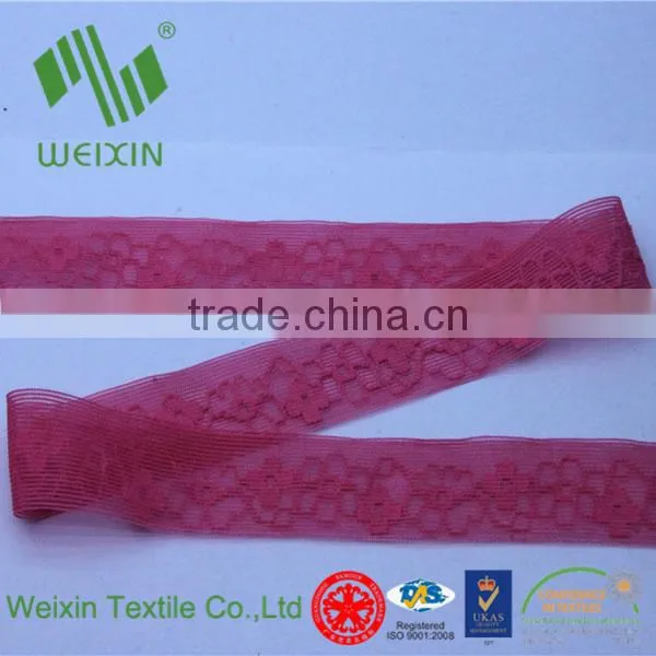 Garment Accesoories Lace Straps Weaving Elastic Webbing 26mm width