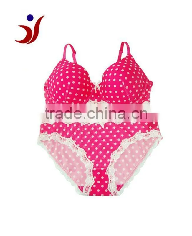 new design mesh printed lingerie set