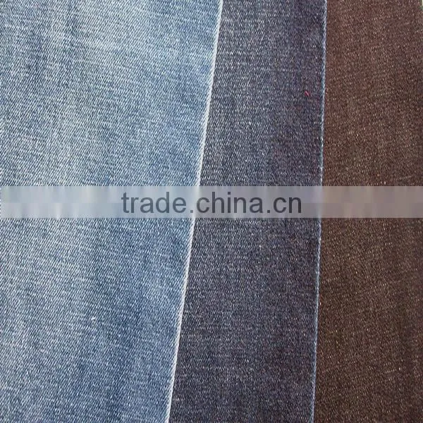 denim fabric exporter chinese manufacturer hot sale cotton polyester twill woven slub denim