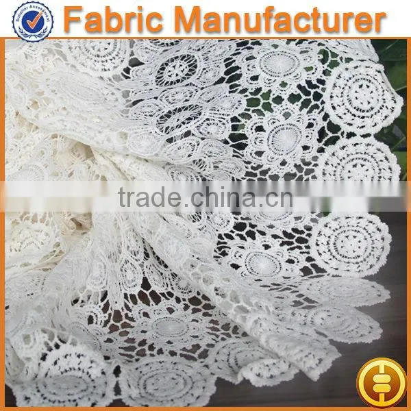 new fashion 100% polyester double organza lace women white lace high heel shoes