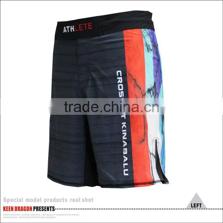 Mens Newest polyester OEM service mma shorts wholesale and retail