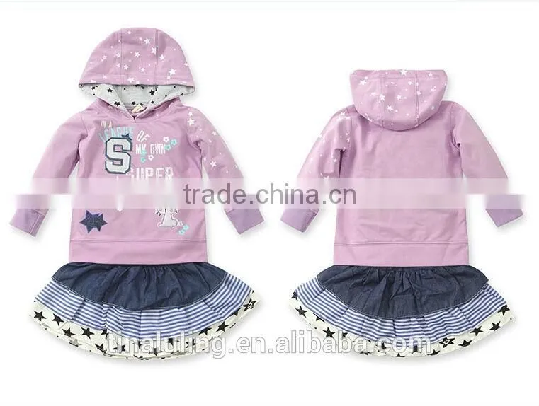 Wholesale children boutique clothing clothes for kids lovely girls 2pcs outfits