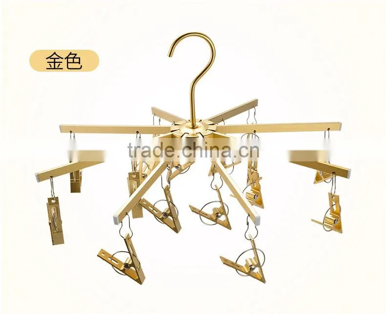 Multifunctional bra metal hanger plastic hanger for garment rose gold material hanger