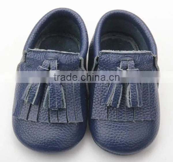 Tie popular cheap high quality baby leather shoes