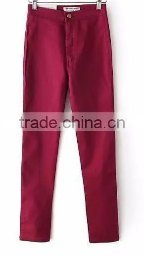 Runwaylover EY0616P Hot Sale 2017 Women High Waist Denim Pencil Pants