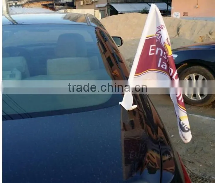 custom polyester car window flag