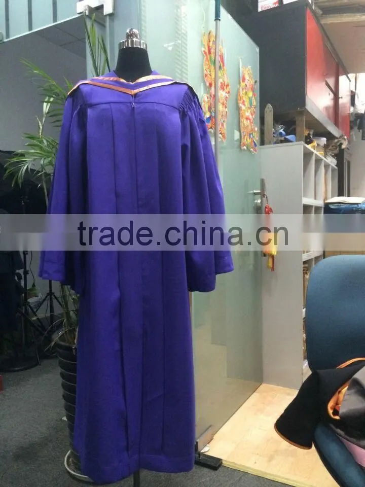 Customized high quality PHD graduation gown