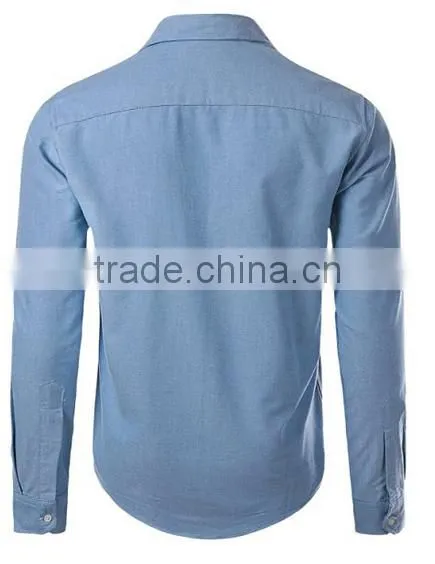 Single pocket Mens dress shirt casual shirt Latest design man shirt