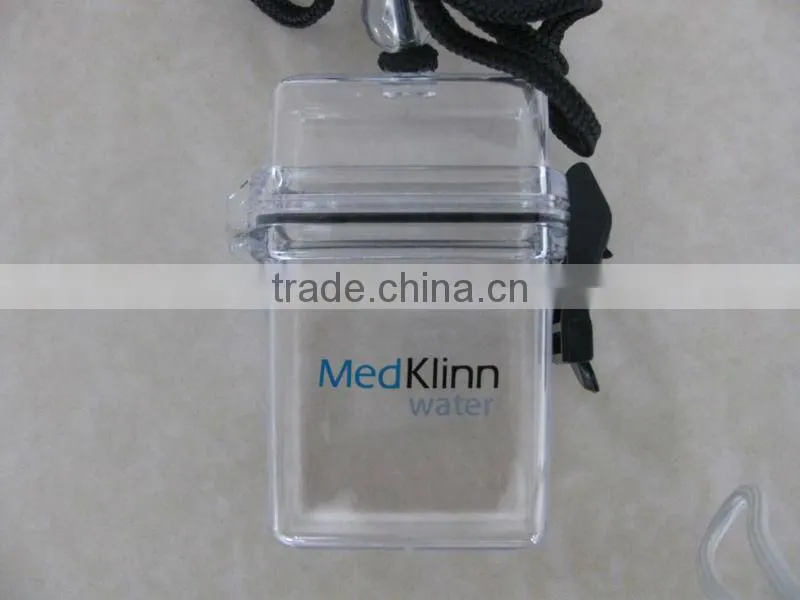 Beach waterproof pot/waterproof case for cell phone/mini waterproof container